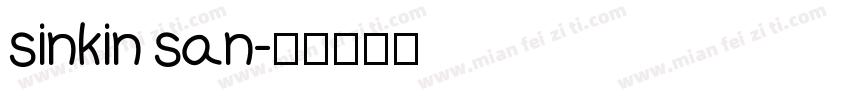 sinkin san字体转换